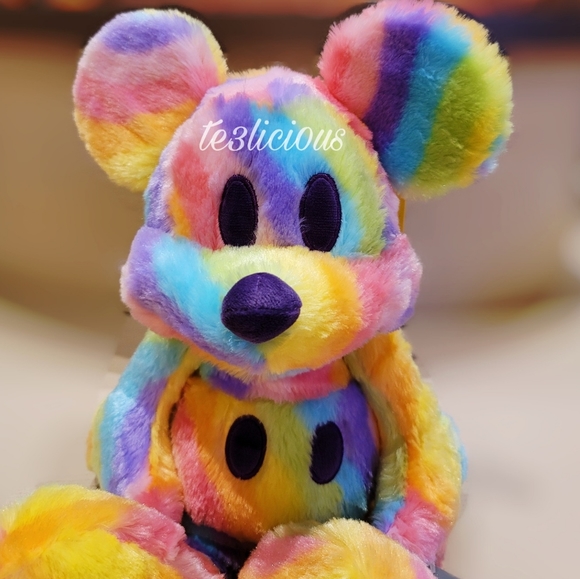 DISNEY PARKS MICKEY PASTEL TIE DYE PLUSH - Picture 2 of 6